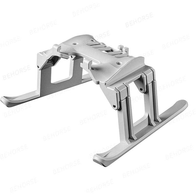 Foldable drone landing gear extension feet with two gray support legs