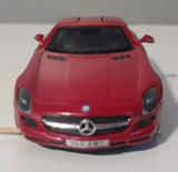 Kinsmart KT#5349 1:36 Scale Diecast Metal Merecded Banz SLS AMG Maroon Toy