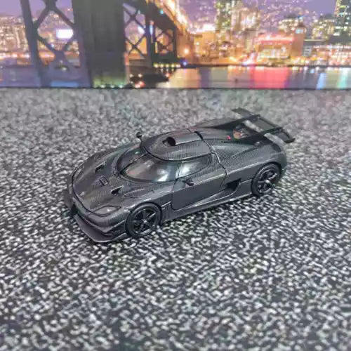 1:64 MJ Koenigsegg one1 diecast toy car model, black