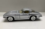 Kinsmart 1963 Chevy Chevrolet Corvette Stingray Diecast Model Toy 1:36 Silver Toy