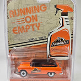 Greenlight 1:64 diecast 1955 Chevrolet sedan, orange with Armor All logo