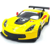 5397) New 1/36 Scale Chevy Chevrolet Corvette C7 R #3 Diecast Toy Car Yellow 5