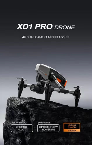 RC quadcopter drone with dual 4K HD camera and FPV module