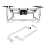 White landing gear extender mount bracket for drone, with curved support arms