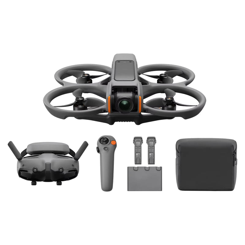 For DJ Avata 2 Fly More Combo Drone(Three Batteries) 1/1.3-inch Image Sensor Tight Shots in Super-Wide 4K and Motion Control
