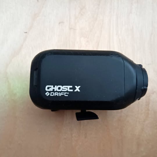 Dark Action camera with CHOSE X & DRIFT logo, compact handheld body