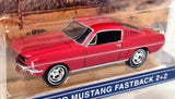 Greenlight diecast 1966 Ford Mustang fastback 2+2 model car, red