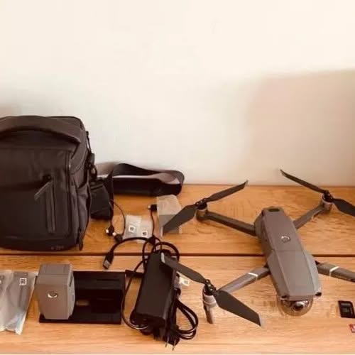 DJI Mavic 2 Zoom drone kit with remote, tablet, and carrying case