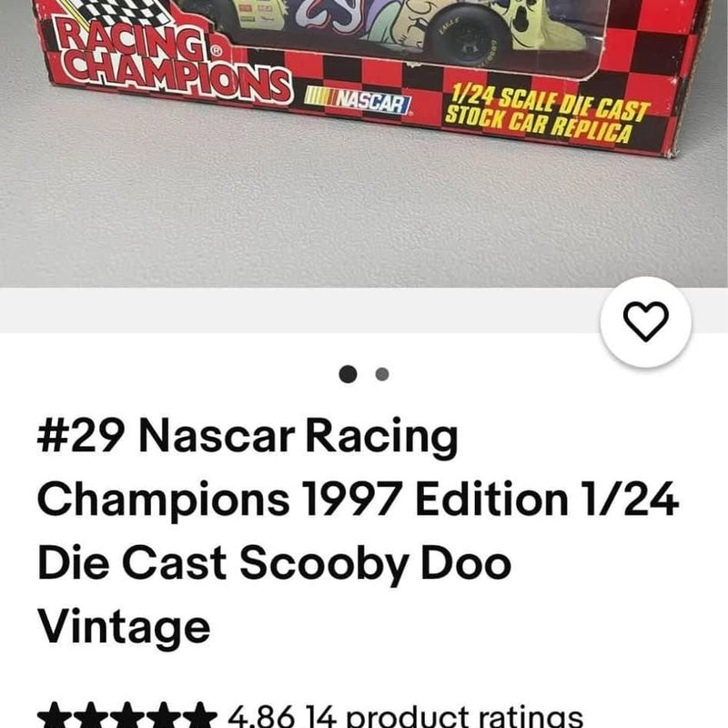 Racing Champions 1:24 scale NASCAR diecast stock car replica in retail box