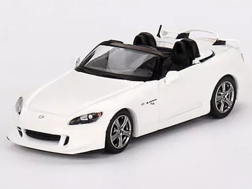 Mini GT 1:64 white Honda S2000 diecast convertible with black roof