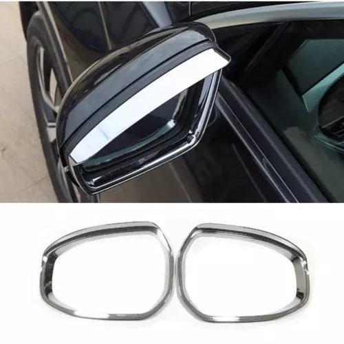 Chrome trim bezels for diecast car model, two-piece set