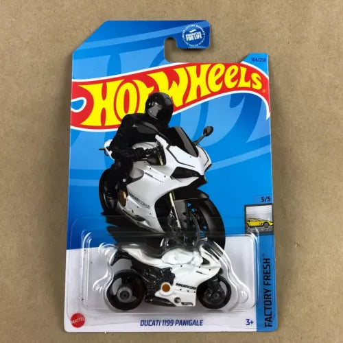 Hot Wheels diecast Ducati 1199 Panigale motorcycle toy on blister card