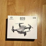 Drone D20 HD camera box with drone illustration and 14+ marking