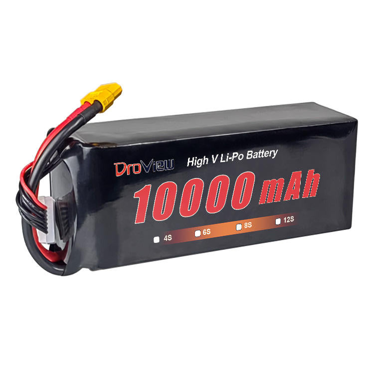 Droview LiPo battery pack, 10000mAh 8S high-voltage, with red/black power leads