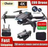 4K HD camera quadcopter drone with remote controller and carrying case, black
