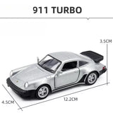 Porsche 911 Turbo Toy Car Model Alloy Diecast Retro Racing with Gift Collection Toy