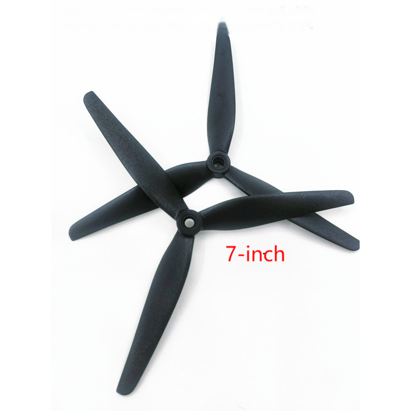 7-inch three-bladed carbon fiber propeller, black