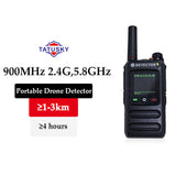 Portable RF Detector 800M-6000Mhz Handheld Detection System Ultra-wide Full-Band Antenna Identifying DJI Autel Remote Control Drone