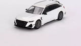 Audi ABT RS6-R Glacier White Metallic (Mini GT) Diecast 1:64 Scale Model - TSM Parts