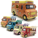 1:36 Food Truck Toy Model Car Diecast Toy Car Toys for Boys with Sound Light Toy