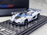 ZD FA 1:64 White Agera RS1 Super Racing Sports Model Diecast Resin Car BN Parts