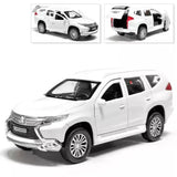 Mitsubishi Pajero Sport Metal Model Diecast Car Scale, Collectible Toy Car, 1/36 Toy