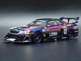 NISSAN SKYLINE LB-ER34 SUPER SILHOUTTE LBWK 1:64 SCALE DIORAMA DIECAST MODEL CAR Toy