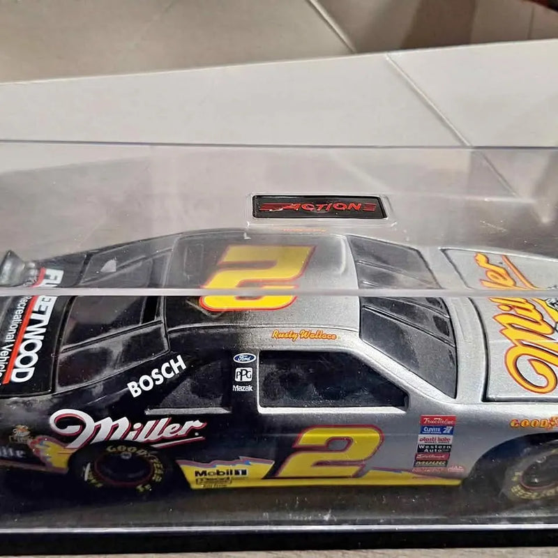 Miller NASCAR #2 diecast race car with sponsor decals, front three-quarter view
