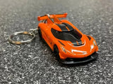 Koenigsegg Jesko Keychain Orange Diecast Car Supercar Hypercar Hot Wheels Egg Parts