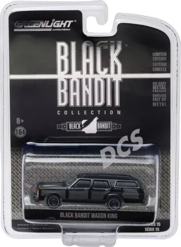 Black Bandit Wagon King diecast car in blister pack, Series 15, 1:64 scale