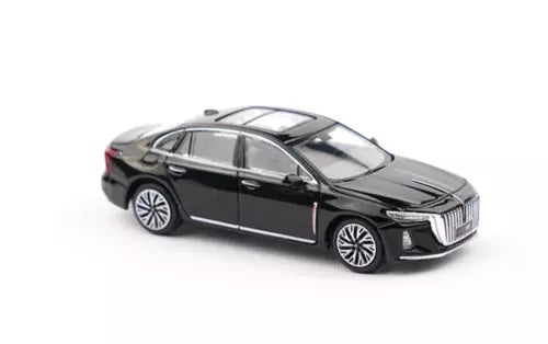 1:64 black diecast sedan model toy car with metal body