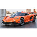 1:24 Koenigsegg Jesko Diecast Model Car Boys Toys Gifts Men Collection Orange Parts