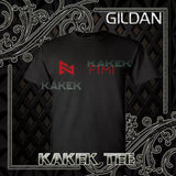 Men's black T-shirt with red and gray FIMI drone logo graphic