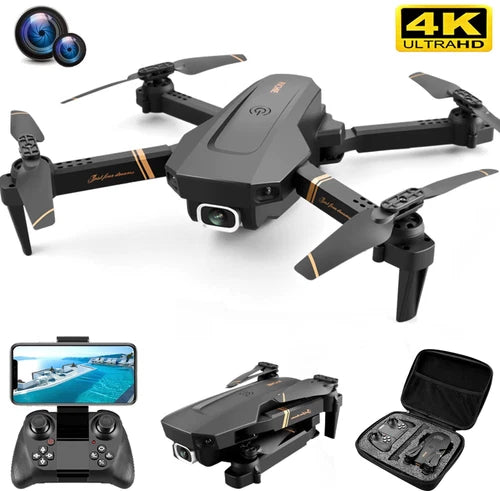 RC Drone with Wide Angle 4K WiFi FPV Dual Camera RC Foldable Helicopter Toy New Drone