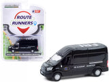 Greenlight diecast Ford Transit van, black with side markings and wheels