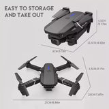 Professional Drone E88 4K Wide-Angle HD 1080P Camera Drone
