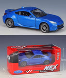 WELLY 1:36 SUBARU BRZ Blue Alloy Diecast Vehicle Sports Car MODEL Collection NIB Toy