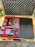 DJI Air 2 drone with controller and spare parts in hard case