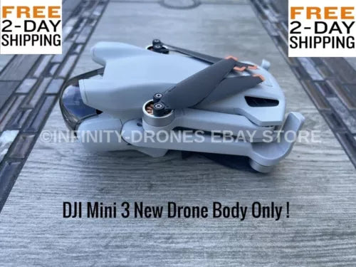 DJI Mini 3 drone body only, gray quadcopter with front camera housing