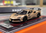 BN U2 1:64 Rose Gold SF90XX Stradale Racing Sports Model Diecast Resin Car Toy