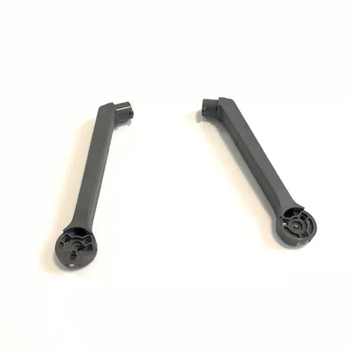 Dark gray plastic arm shell cover set with mounting end for drone arms