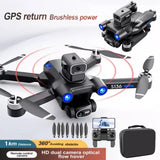 RC GPS Drone with 8K HD Dual CAMERA WIFI QUADCOPTER BRUSHLESS MOTOR w/ 2 Battery Drone