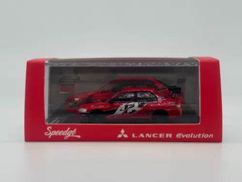 Red Lancer Evolution EVO IX diecast model car in Speed GT display box