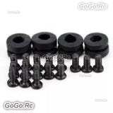 Black rubber dampener mounts with screws hardware pack