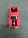 Red 1970 Chevy El Camino diecast car with black windows and exposed hood detail