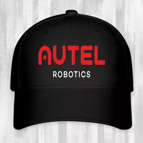 Black baseball cap with AUTEL ROBOTICS red and white logo