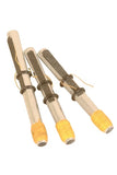 Aluminum and carbon fiber drone reed set with three cylindrical reeds