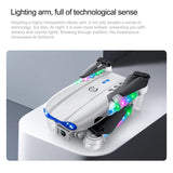 Drone with HD Camera for Adults or Kids, Foldable Remote Control Quadcopter LED Drone