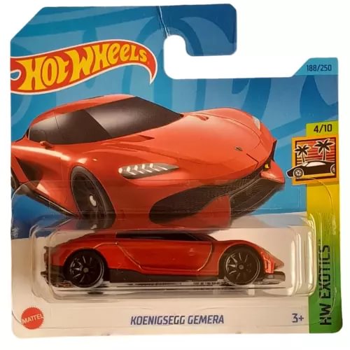Hot Wheels Koenigsegg Gemera red 1:64 diecast model car in blister pack