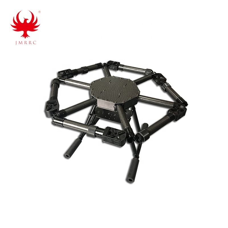 JMRRC Hexacopter V1000HZ Carbon Fiber Frame Kit,Cross-folding Agriculture UAV Drone Frame Body With Landing Gear Drone